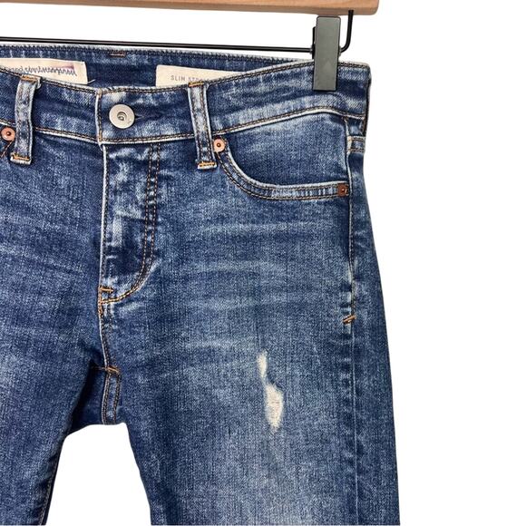 Anthropologie Pilcro Slim Straight Blue Jeans 28 - Picture 7 of 12